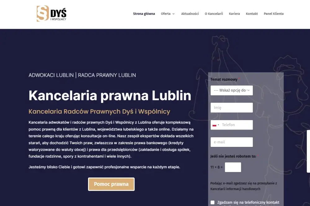 Najlepsze kancelarie adwokackie i radców prawnych w Lublinie - ranking 2026
