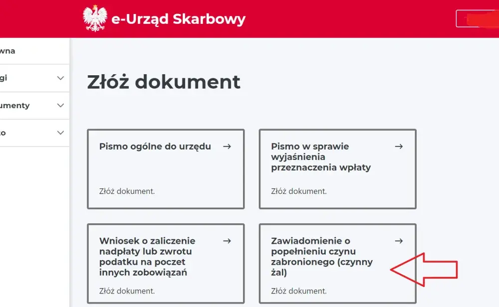 Czynny żal do urzędu skarbowego - jak napisać i złożyć?