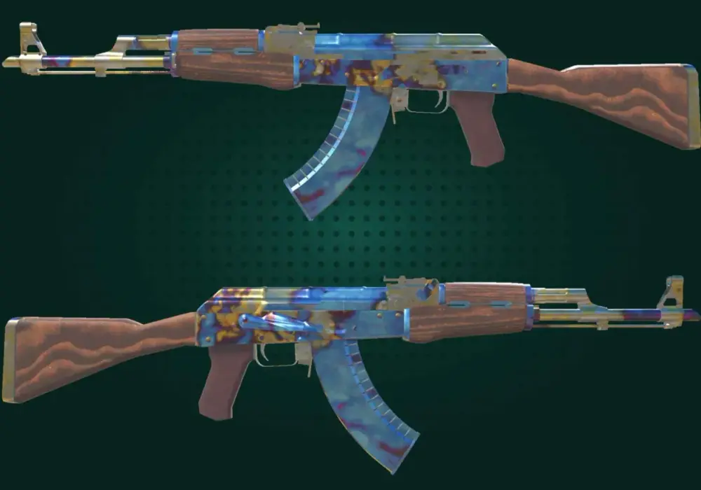 AK-47 Case Hardened blue gem - które patterny są najcenniejsze