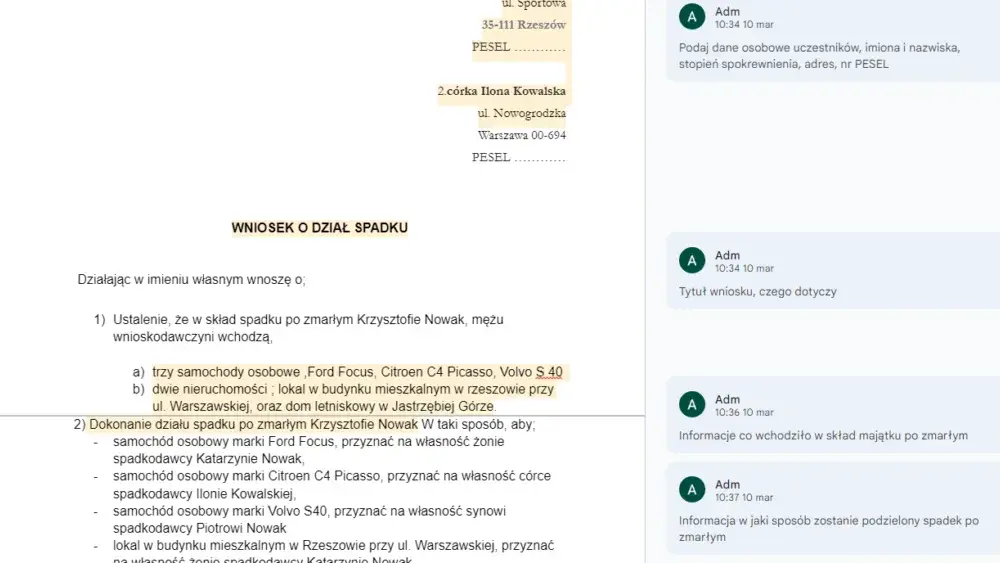 Jak napisać wniosek o dział spadku: Prosty wzór i wskazówki