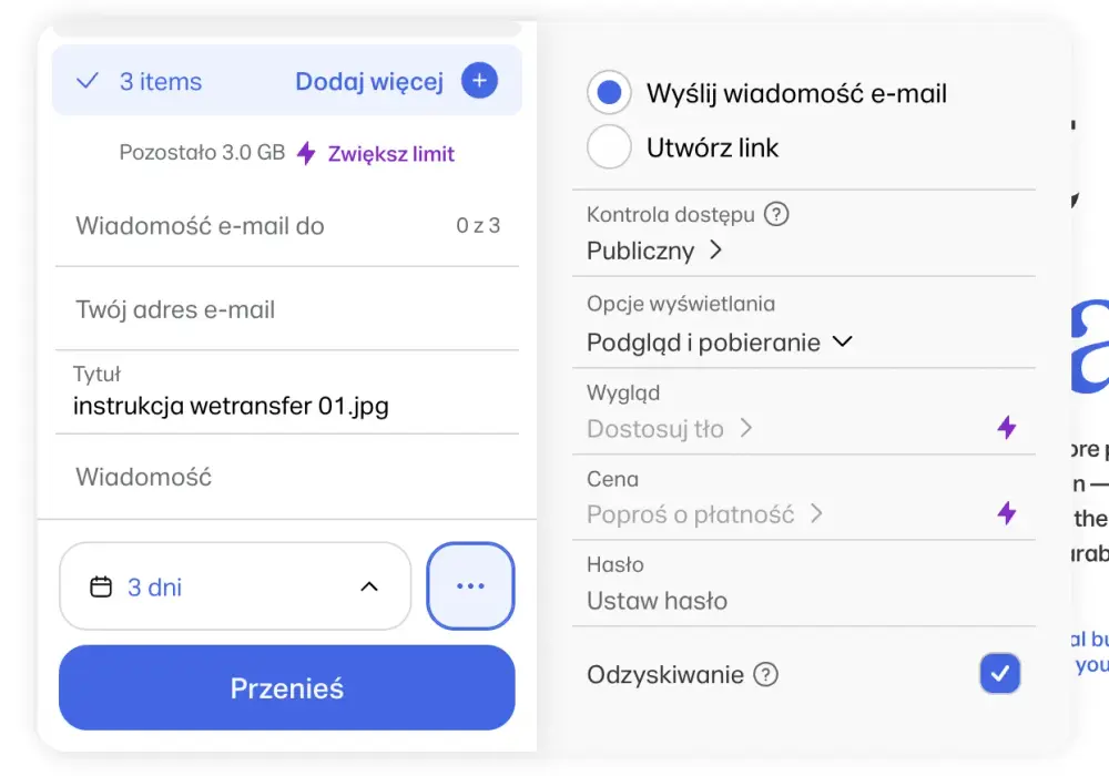 Darmowy WeTransfer - Jak działa dziś? Limity i porady
