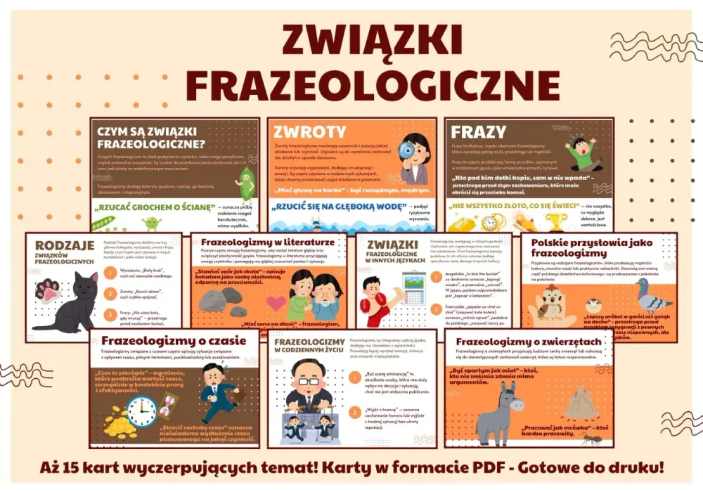 Związki frazeologiczne - Jak je rozumieć i używać?