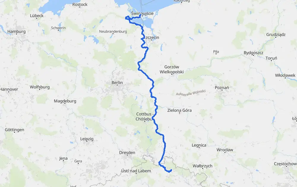 Trasa rowerowa wzdłuż Odry mapa - odkryj najpiękniejsze szlaki