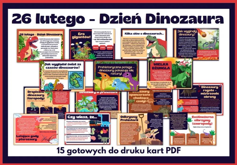 Dzień Dinozaura - Najlepsze zabawy i gotowy plan zajęć dla dzieci