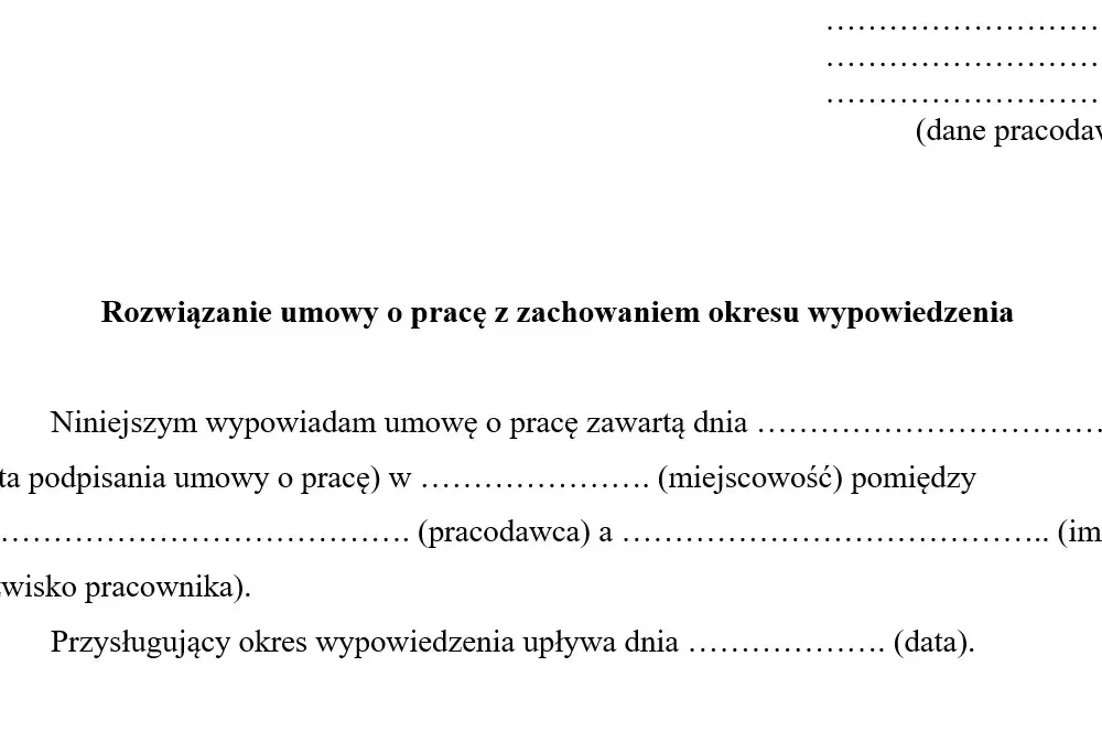 Prawidłowe wypowiedzenie umowy o pracę: Wzór, terminy, błędy i porady