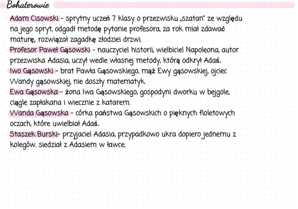 Szatan z siódmej klasy - streszczenie, bohaterowie, sens