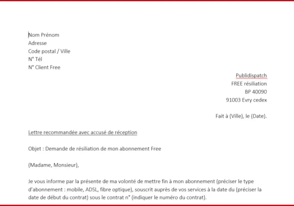 Comment résilier mon forfait Free Mobile facilement et sans frais