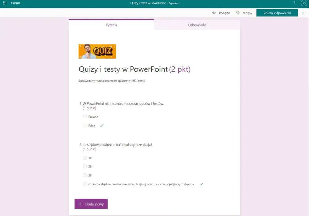 Jak zrobić quiz w PowerPoint: 7 kroków do interaktywności