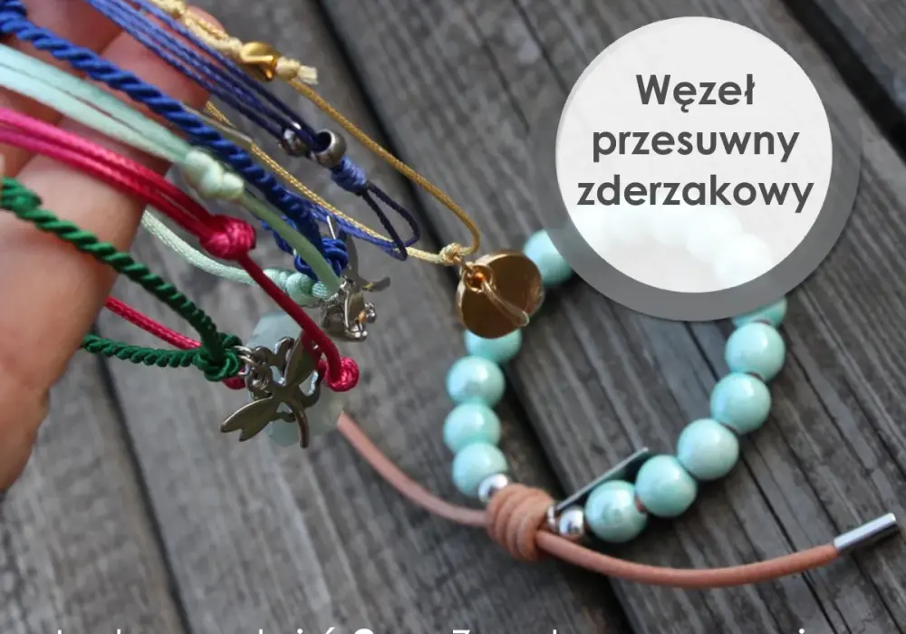 Jak zrobić bransoletkę ze sznurka z węzłem przesuwnym krok po kroku