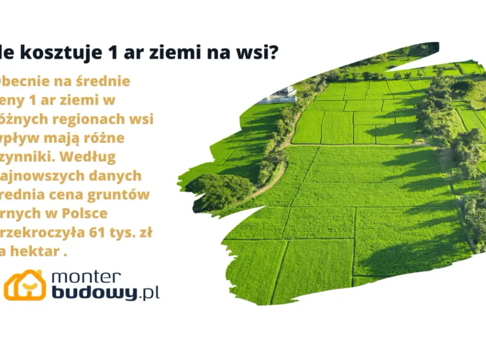 Ile kosztuje 1 ar ziemi na wsi? Sprawdź realne widełki