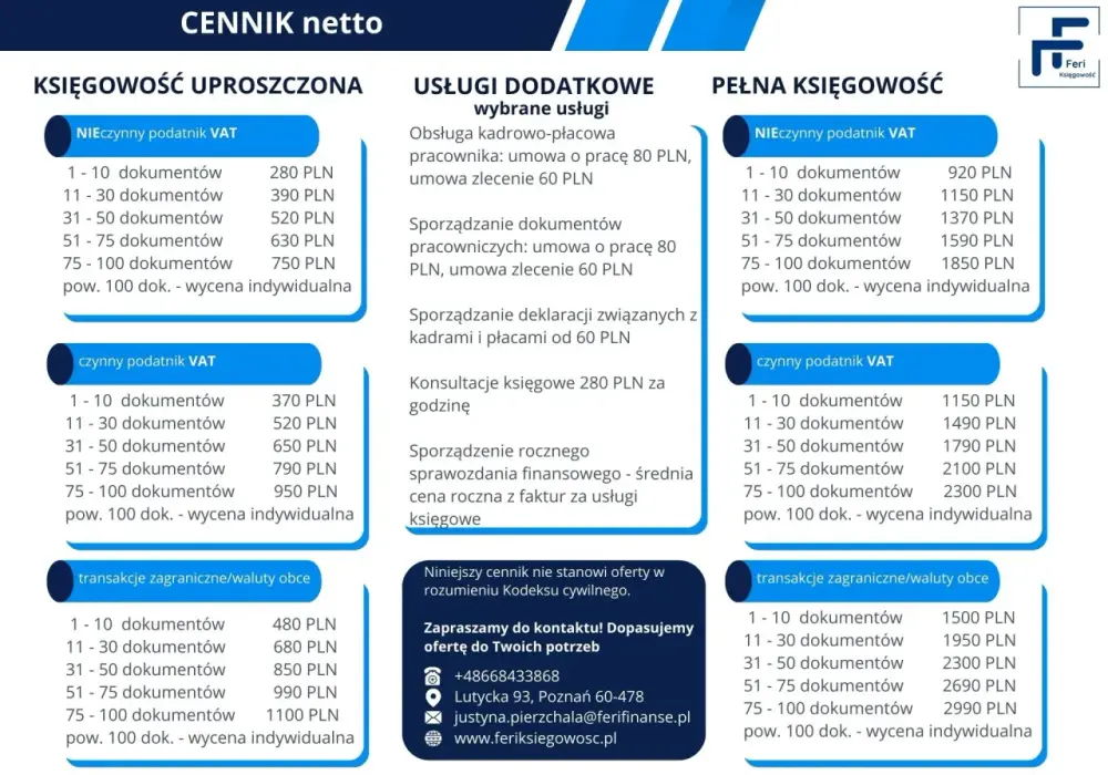 Ranking biur doradztwa podatkowego w Poznaniu