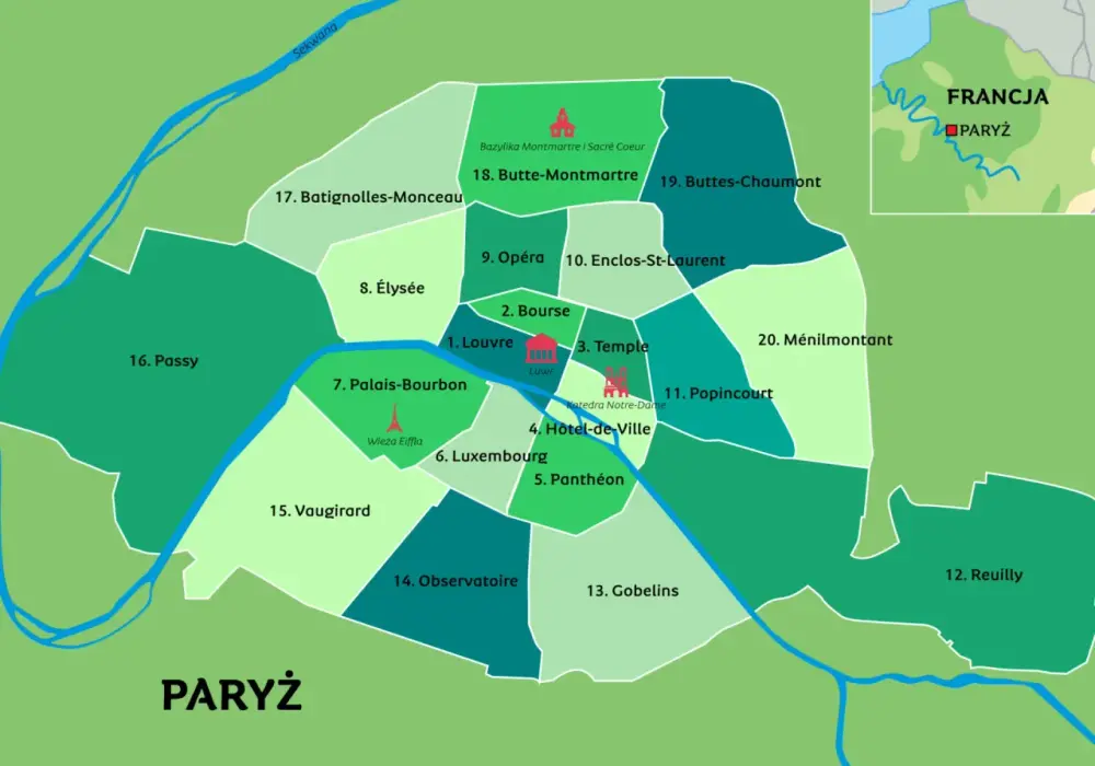 Gdzie leży Paryż? Precyzyjne położenie stolicy Francji