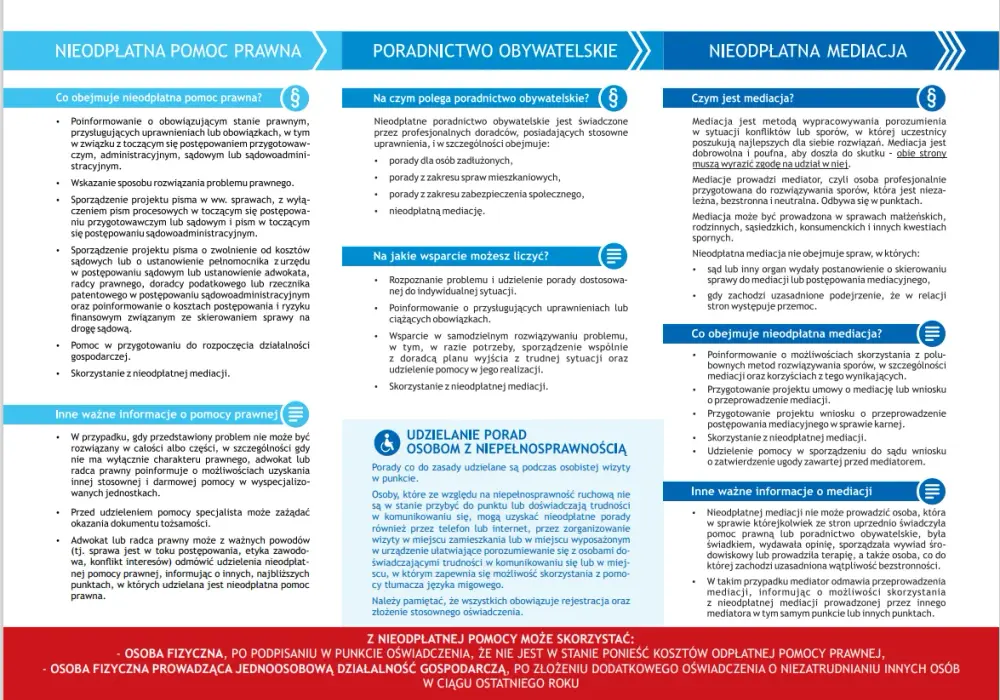 Ustawa o nieodpłatnej pomocy prawnej: Jak uzyskać wsparcie?