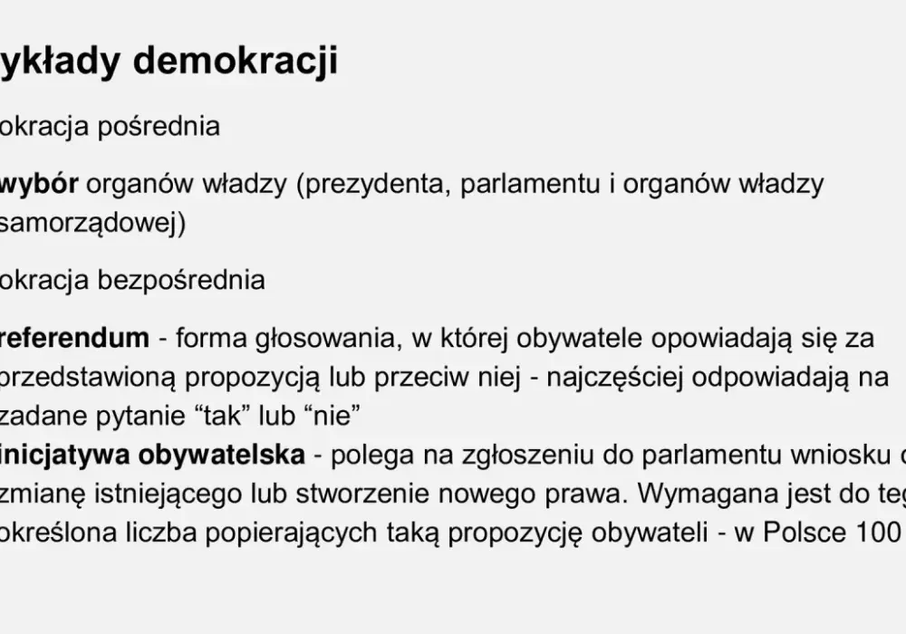 Demokracja pośrednia i bezpośrednia: kluczowe różnice i przykłady