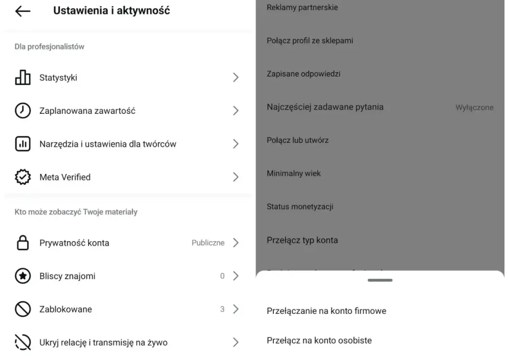 Jak przełączyć się na konto osobiste Instagram i uniknąć utraty danych