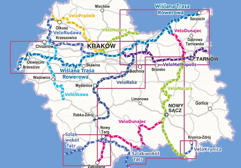 Jak znaleźć lepszą mapę rowerową Małopolski? Rady dla cyklistów