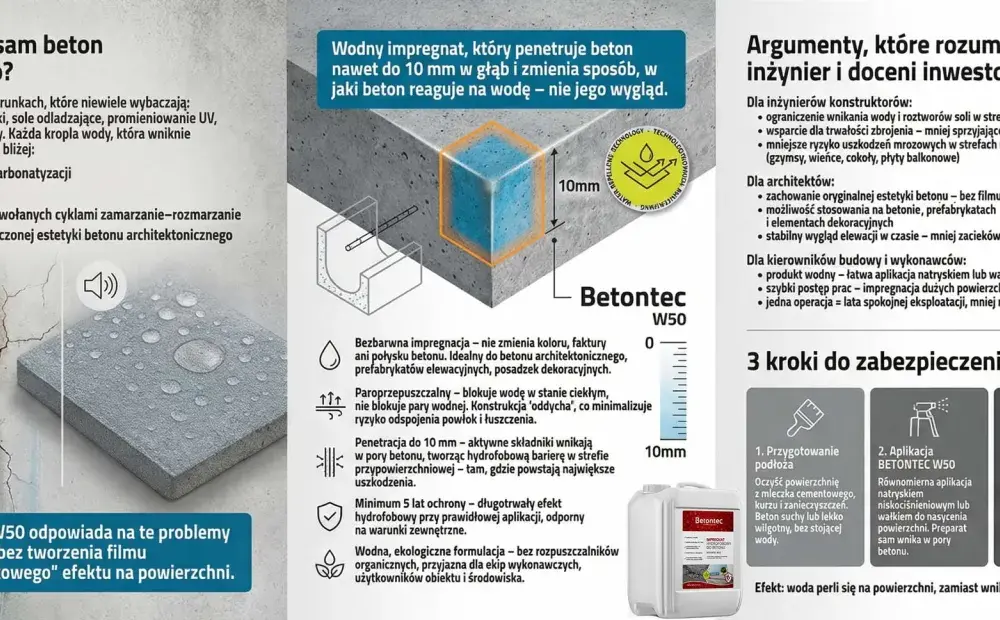 Powierzchnia hydrofobowa - Jak policzyć zużycie impregnatu?