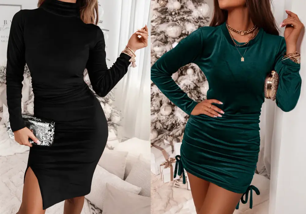 Sukienki Welurowe Damskie - Eleganckie Suknie z Aksamitu i Weluru dla Każdej Kobiety
