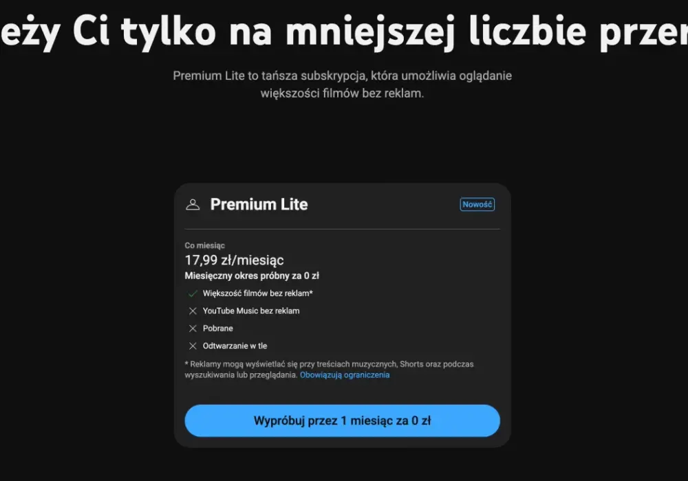 Ile kosztuje YouTube Music Premium? Ceny subskrypcji i zniżki