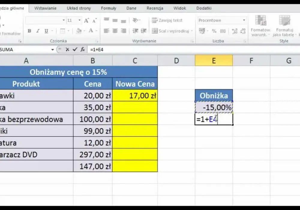 Jak obliczyć procent z liczby w Excelu - proste sposoby na sukces