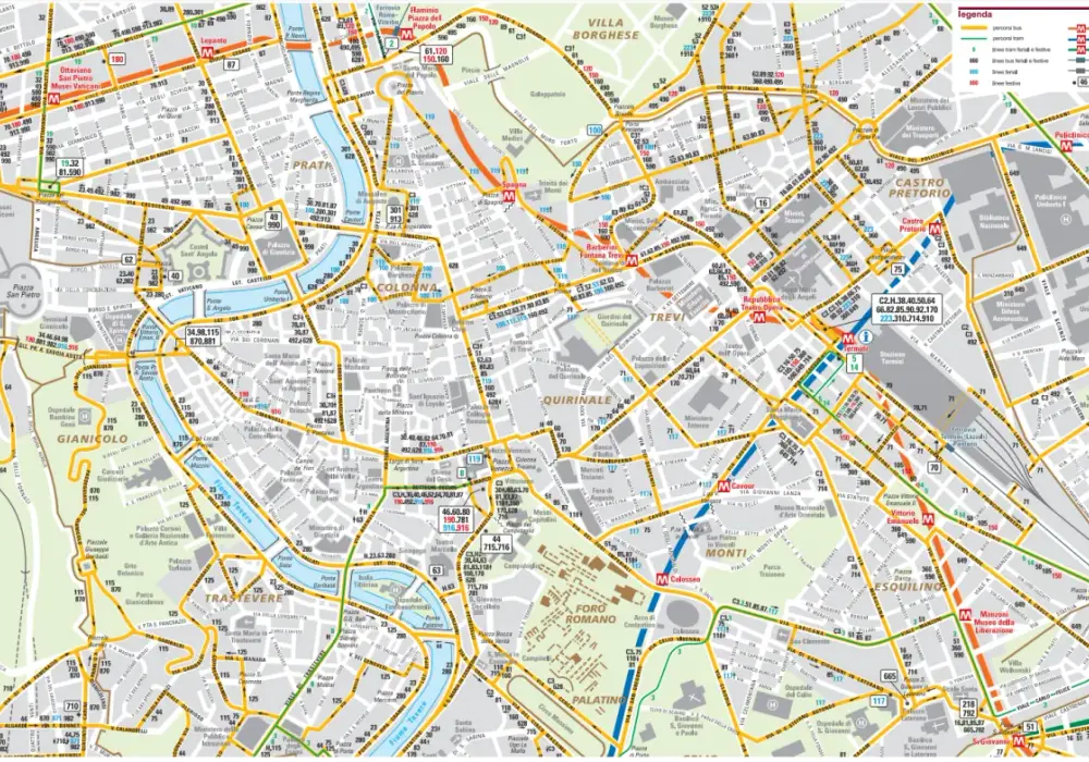  Mapa metra w Rzymie - Linie, stacje, bilety, rozkład jazdy