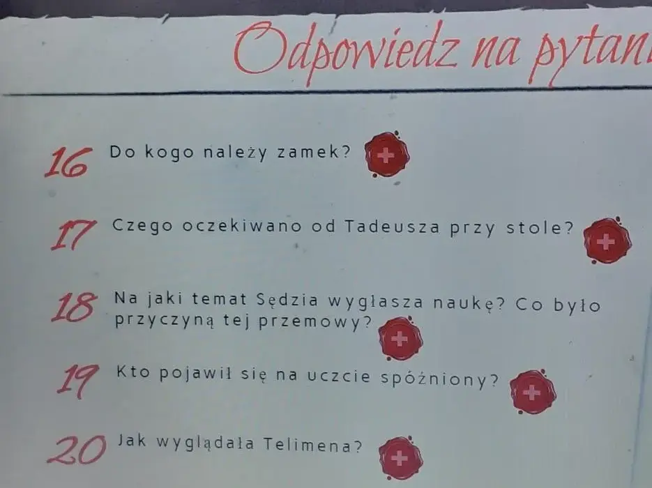 Czego oczekiwano od Tadeusza przy stole? Jego rola i obowiązki