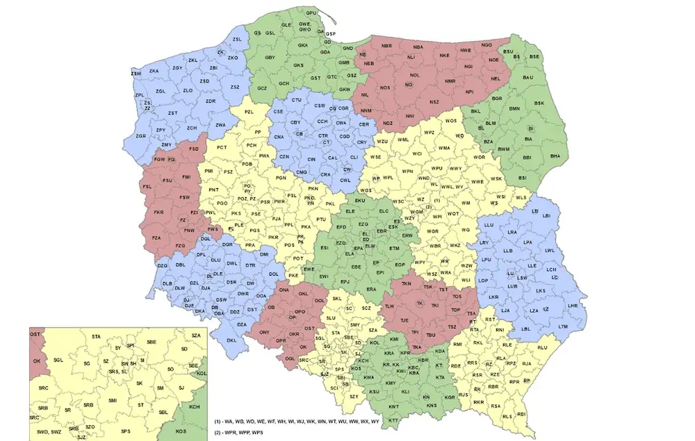 Numer kierunkowy 15 - skąd pochodzi i do jakiego województwa należy