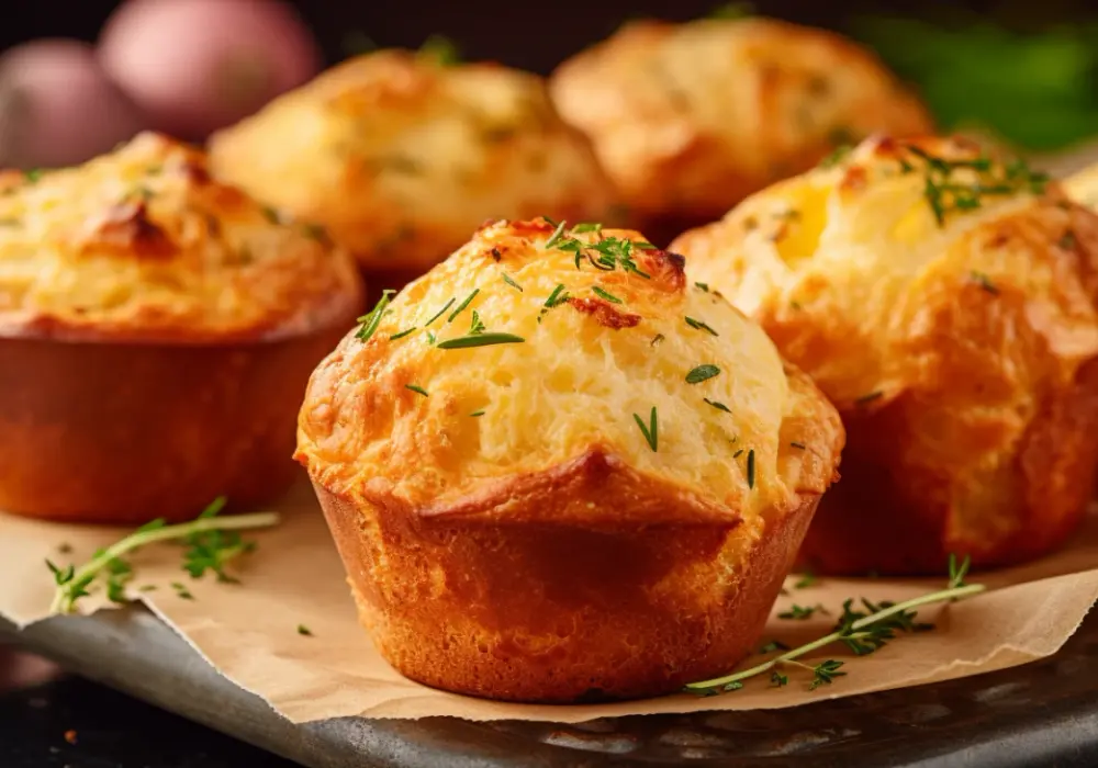 Muffinki na Słono z Szynką i Serem - Pyszne Przepisy