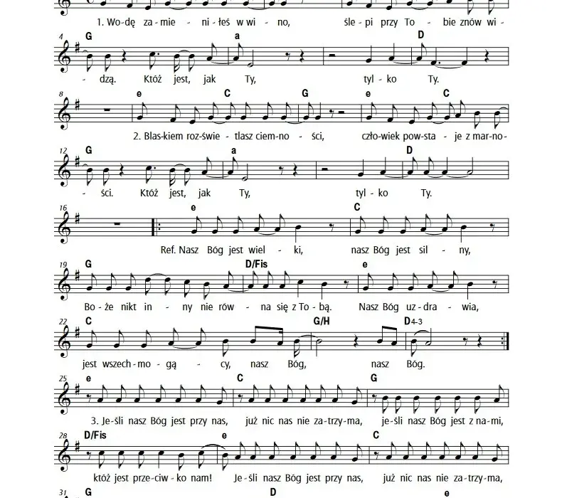 Nuty do jak wielki jest bóg – odkryj piękno tego hymnu