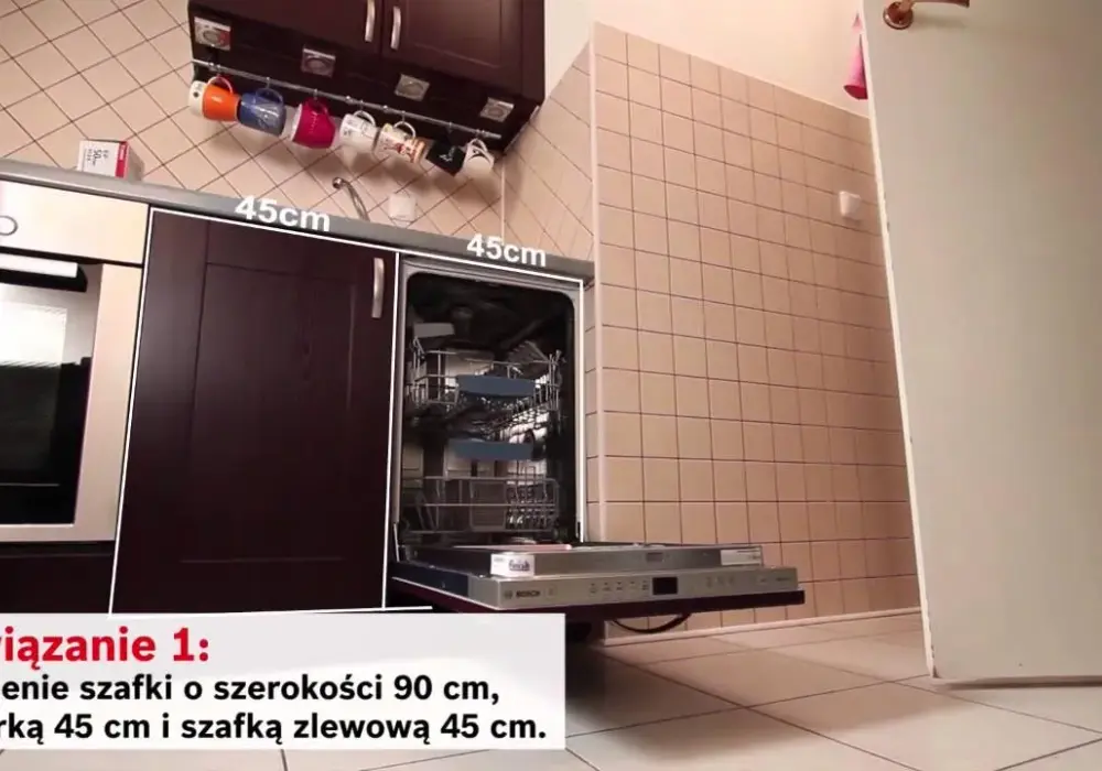 Jak zamontować zmywarkę 45 w szafce 80 - uniknij najczęstszych błędów