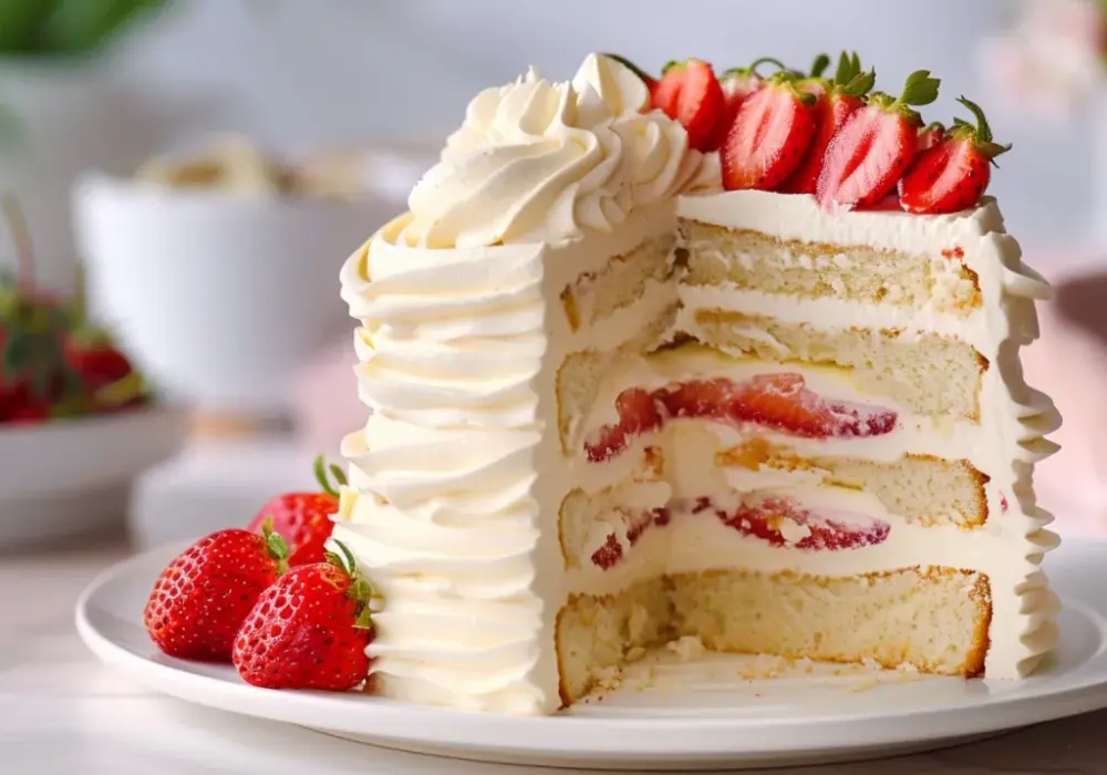Krem z białą czekoladą, mascarpone i bitą śmietaną