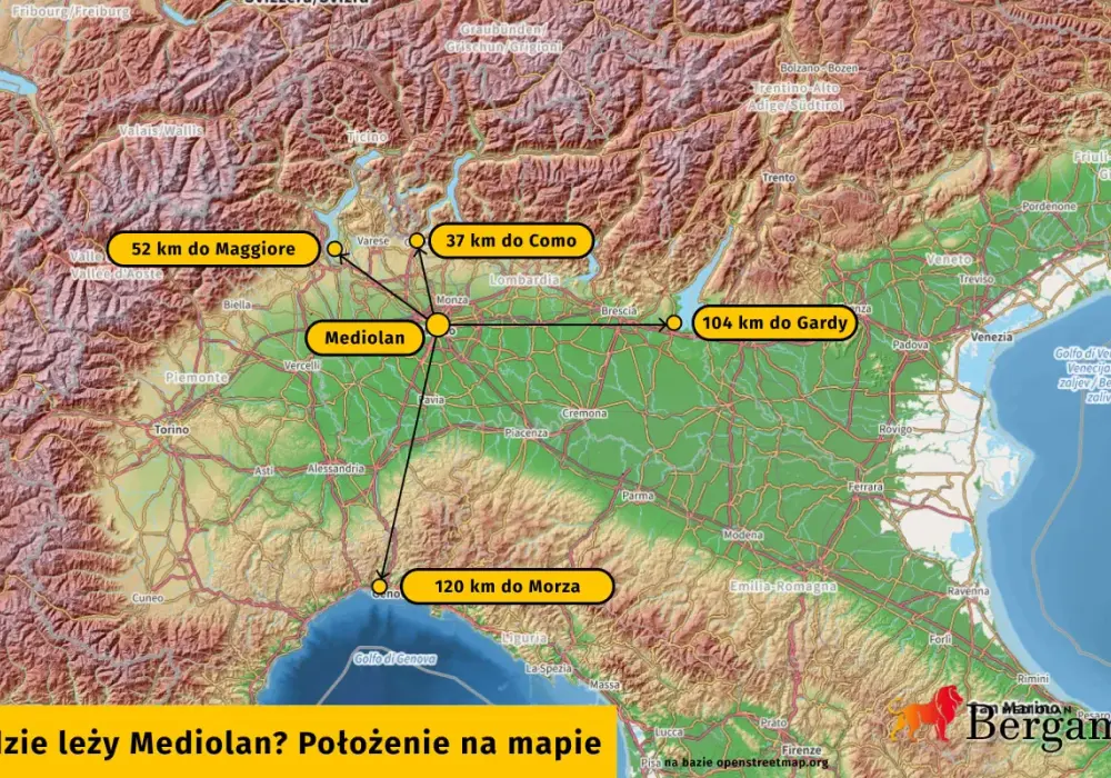 Gdzie leży Mediolan? Położenie, które zaskakuje!