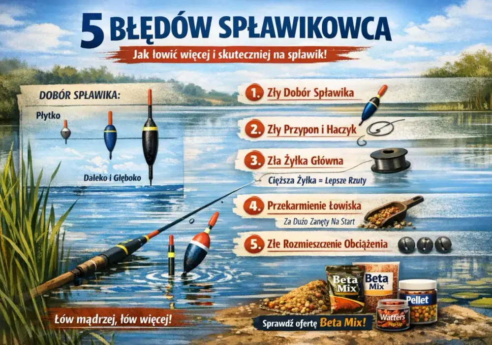 Jaki spławik na rzekę wybrać - Dobierz kształt i gramaturę do nurtu