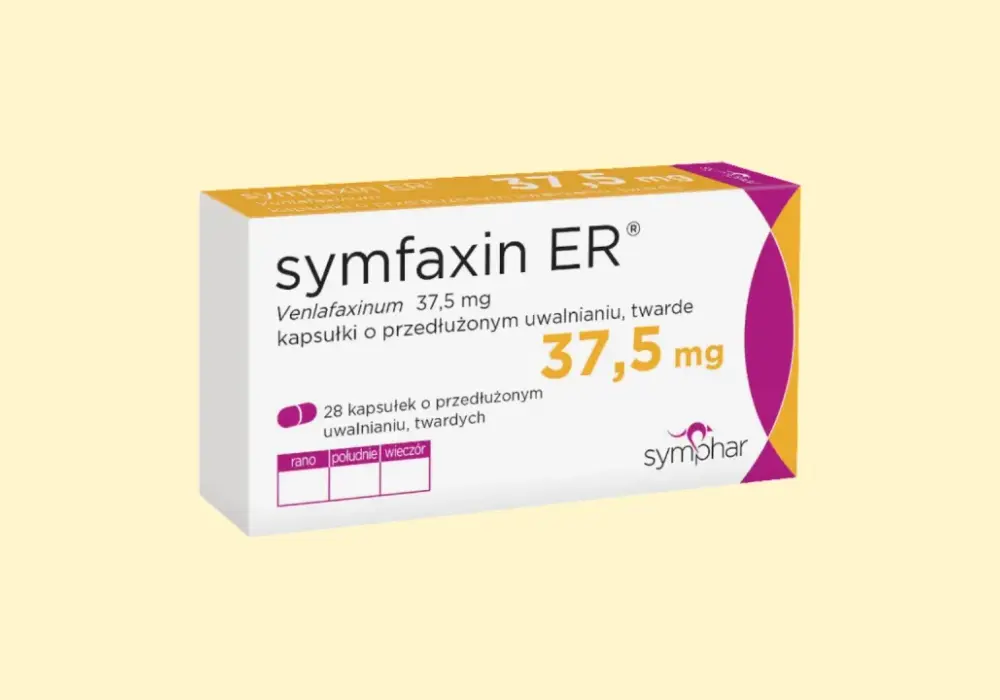 Symfaxin ER (wenlafaksyna) - Działanie, dawkowanie, ryzyka SNRI