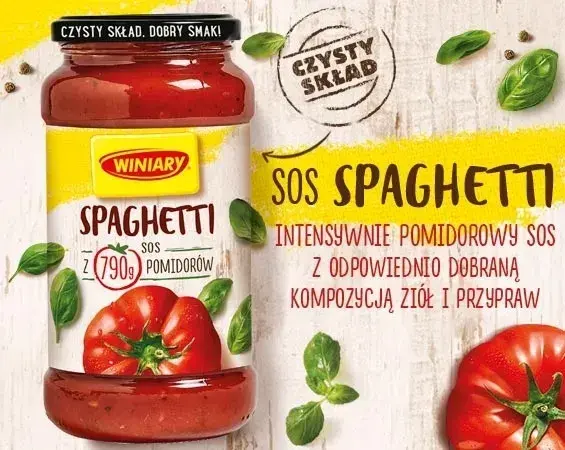 Sos do spaghetti Winiary – naturalny smak bez sztucznych dodatków