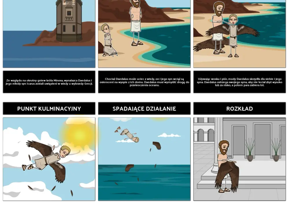 Dedal i Ikar w komiksie - Jak zostali przedstawieni w komiksach?