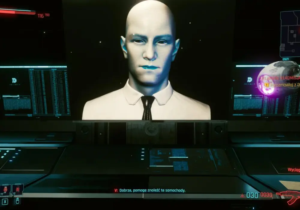 Delamain Reanimacja w Cyberpunk 2077 - co wybrać przy rdzeniu