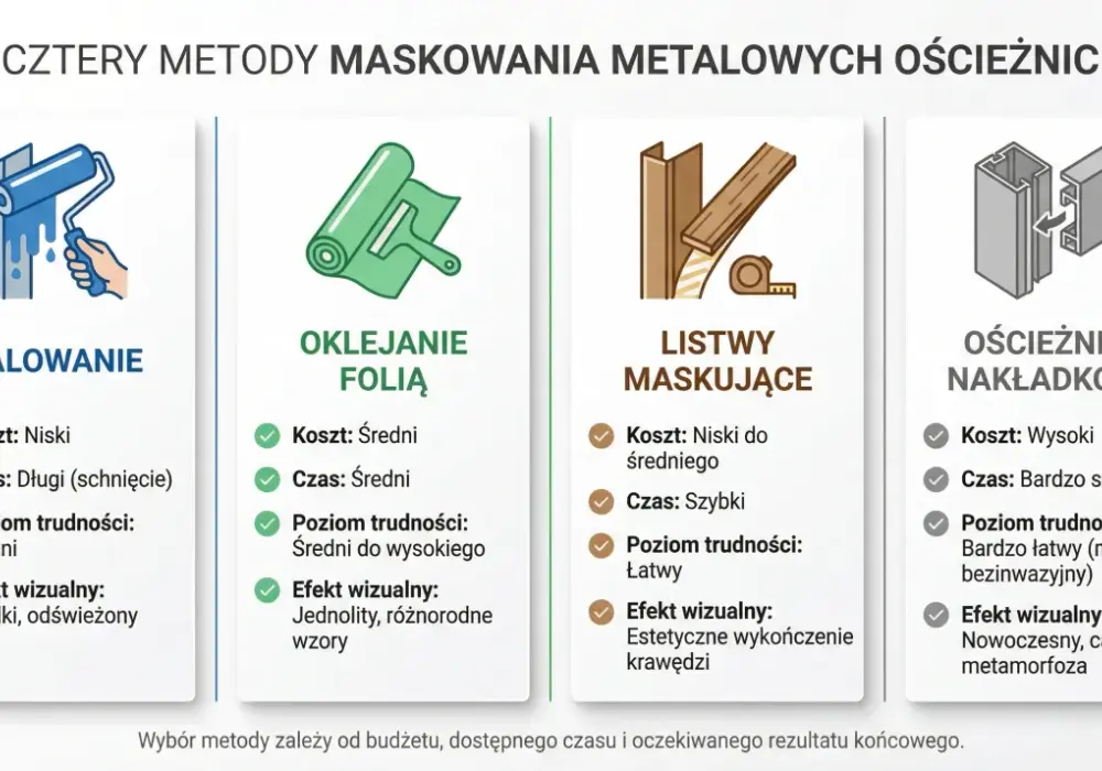 Listwy maskujące ościeżnice - jak zamaskować futryny bez kucia?