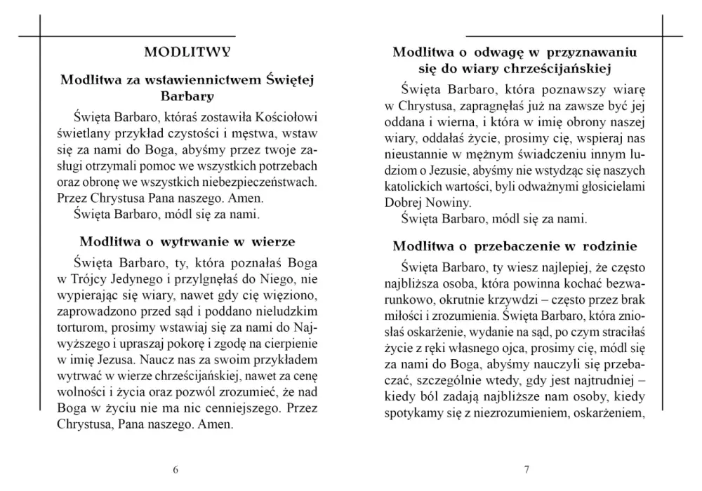 Modlitwa do św. Barbary: Teksty, patronat i pomoc w trudnych chwilach