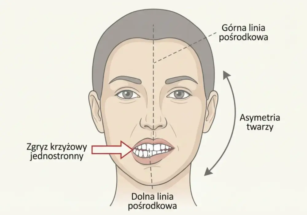 Krzywy zgryz a asymetria twarzy - kiedy aparat naprawdę pomaga?
