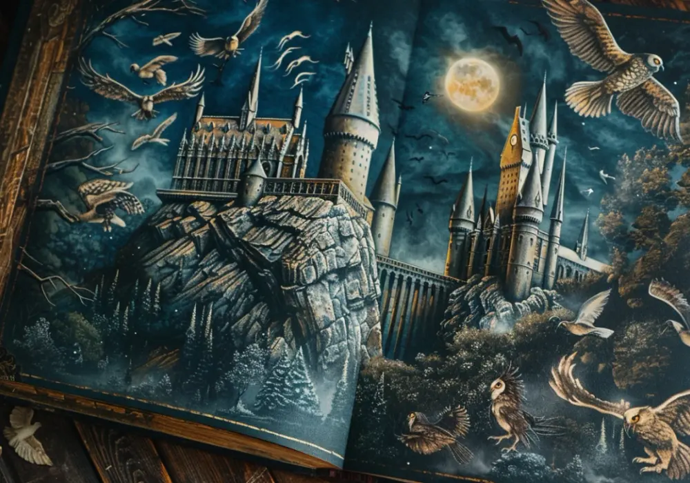 Rysunek Harry'ego Pottera dla dzieci do kolorowania: Magiczna przygoda