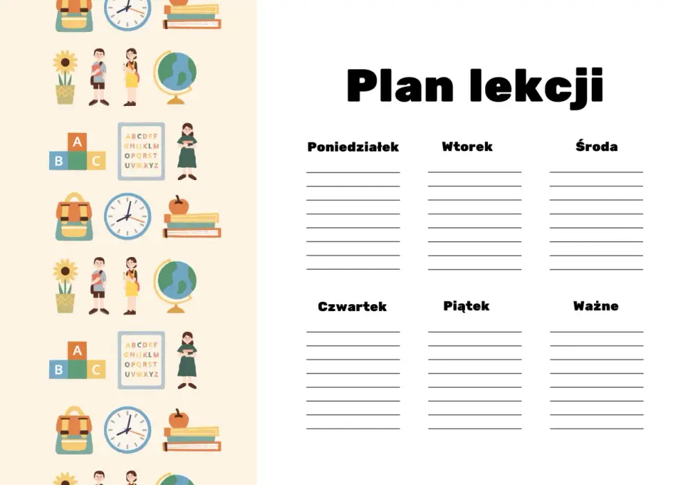 Co znika z planu lekcji w 7 klasie? Sprawdź zmiany!