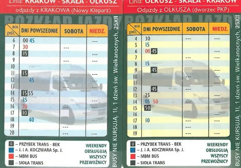 Jak dojechać ze Skały do Krakowa tanio i szybko? Wszystkie busy!
