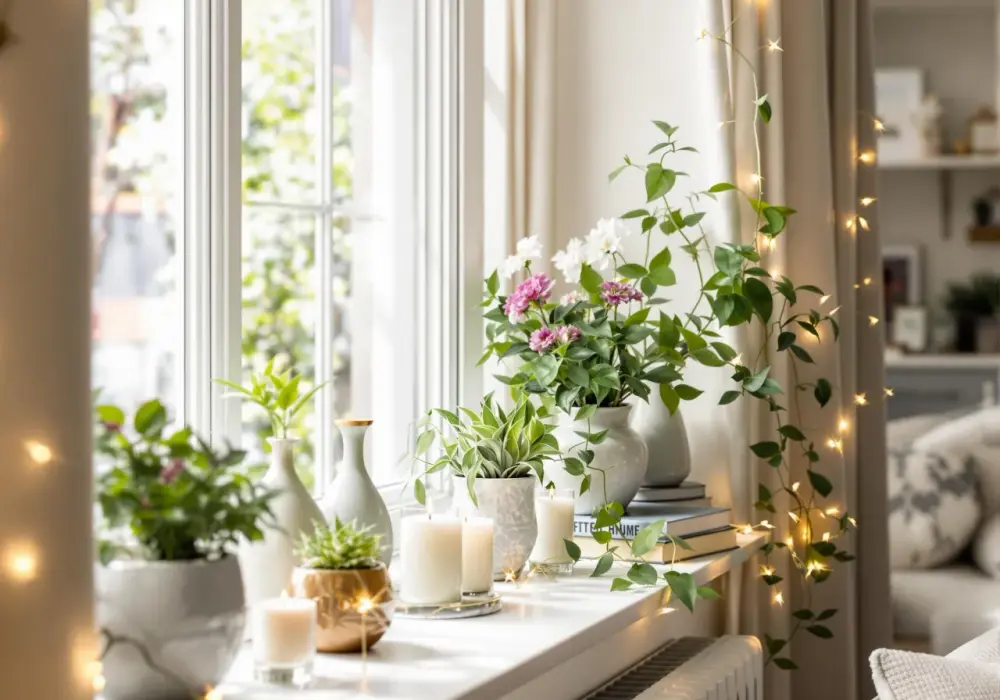 Jak ozdobić parapet w salonie? 50+ inspiracji i porad