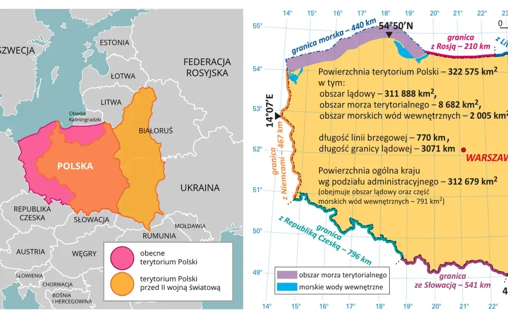 Polska ma 7 sąsiadów: Mapa granic, długości i charakterystyka