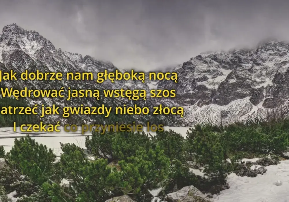 Jak dobrze nam zdobywać góry podkład muzyczny do karaoke i występów