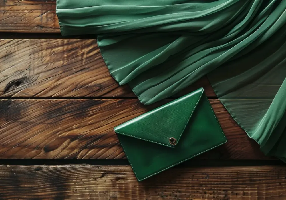 Kopertówka butelkowa zieleń: elegancka opcja na każdą okazję
