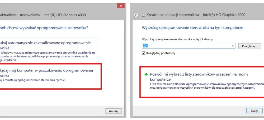 Jak zaktualizować sterowniki Intel HD Graphics i uniknąć problemów
