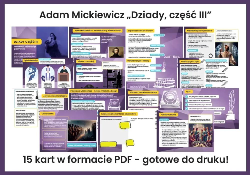 Dziady cz. III - Kto jest kim? Postacie i ich role