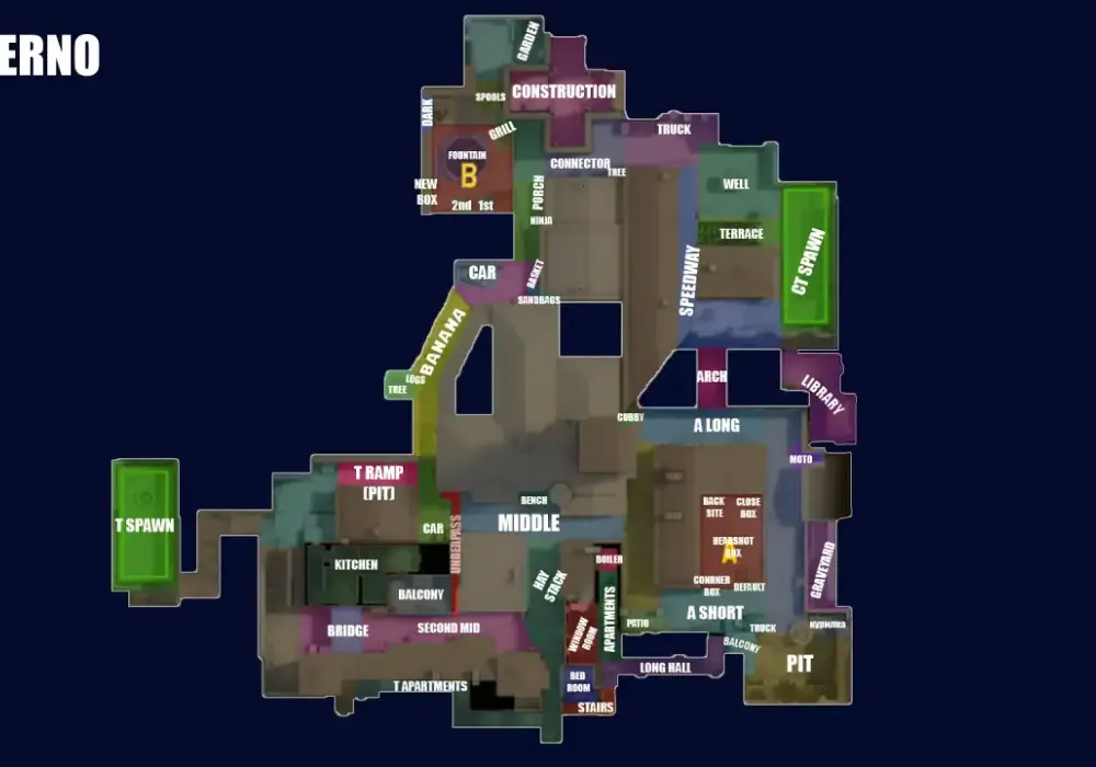 Inferno CS - jak czytać mapę i wygrywać rundy
